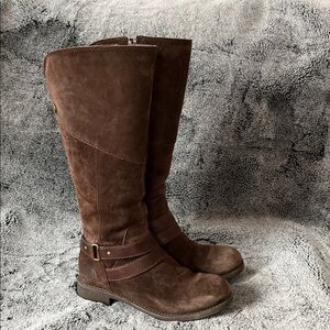 The North Face Bridgeton tall suede Boots, women’s size 6.5, brown